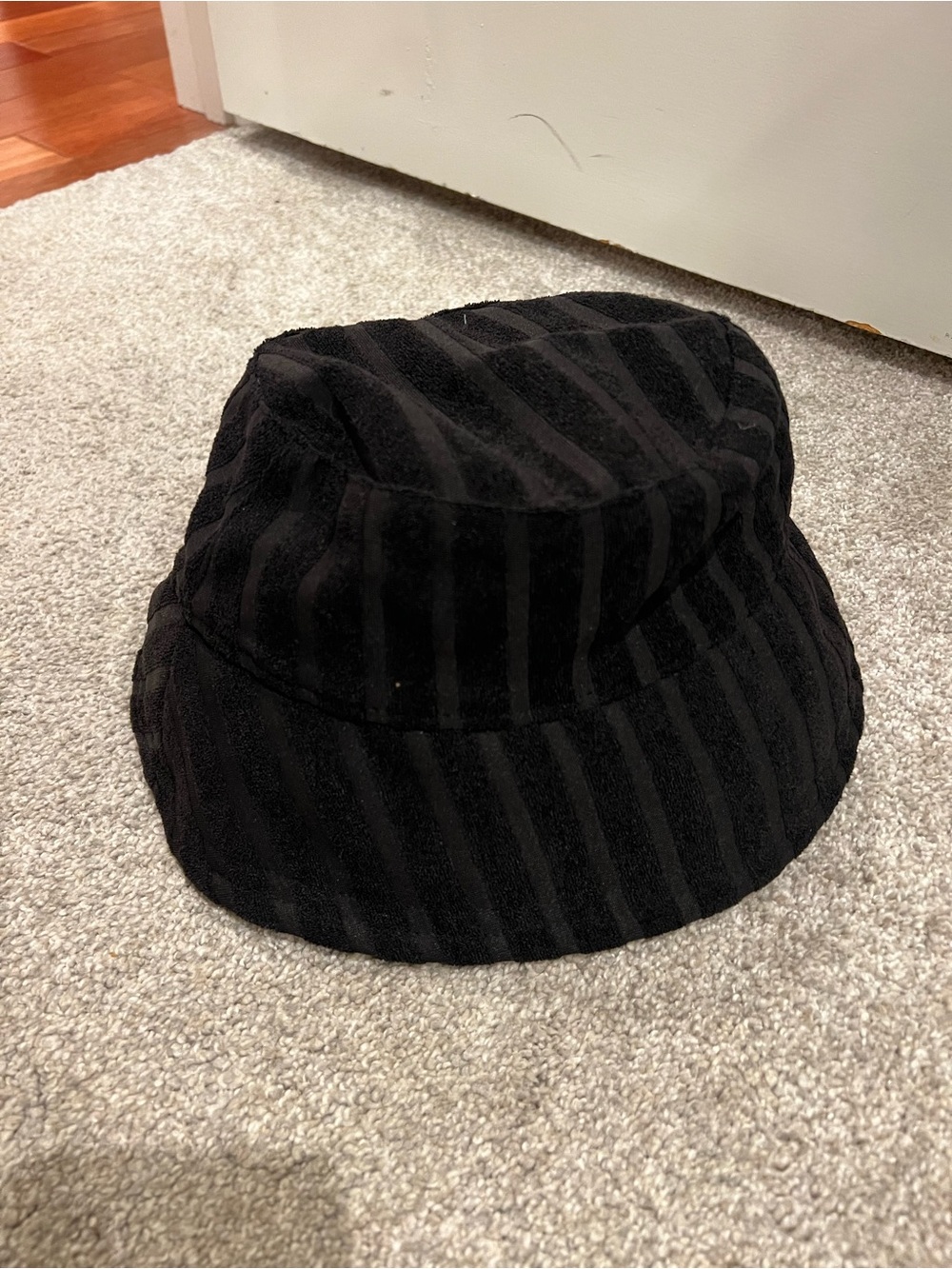 Shade & Shore Black Striped Bucket Hat - Men
